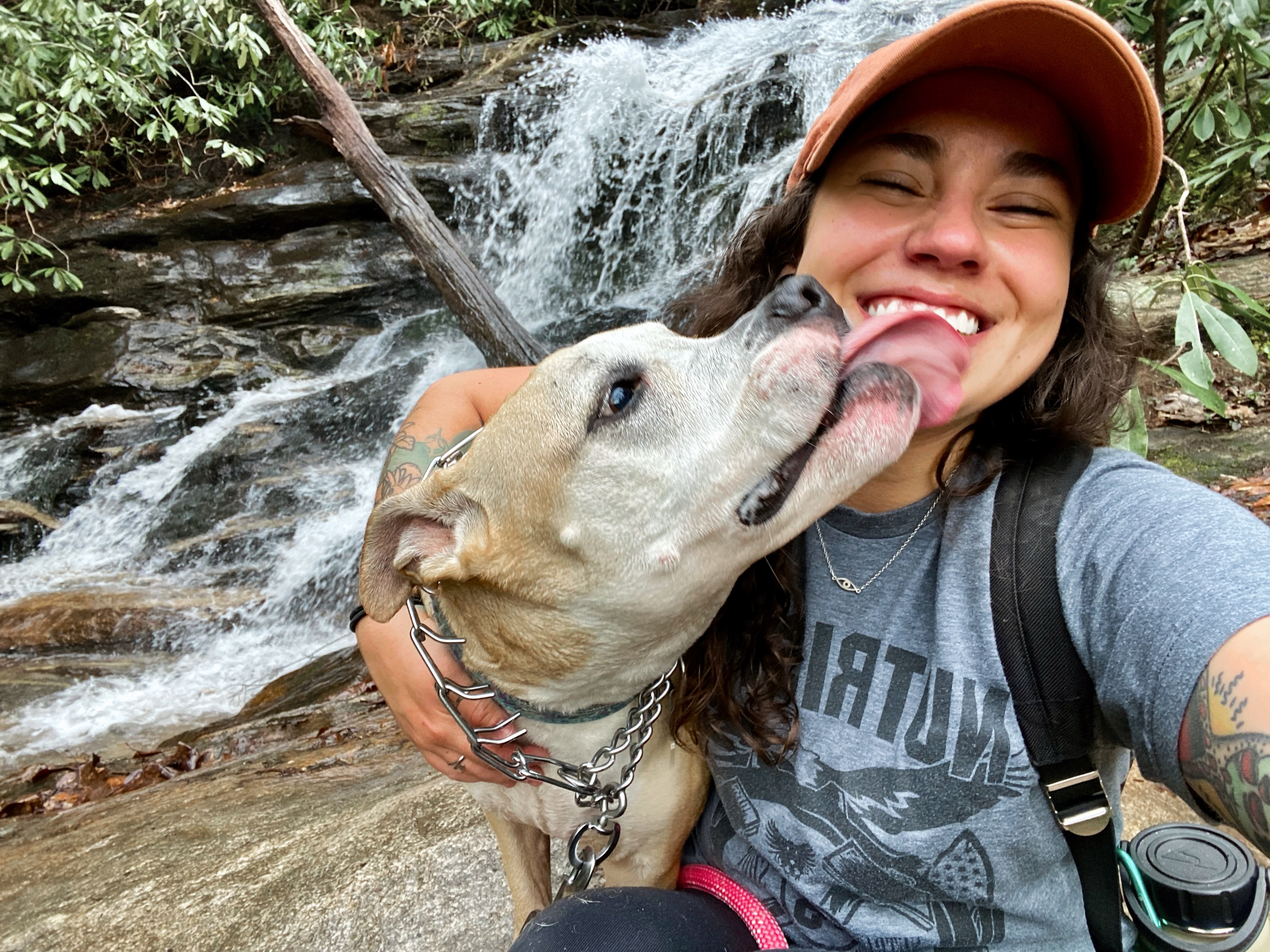 Jany and her dog, Bug